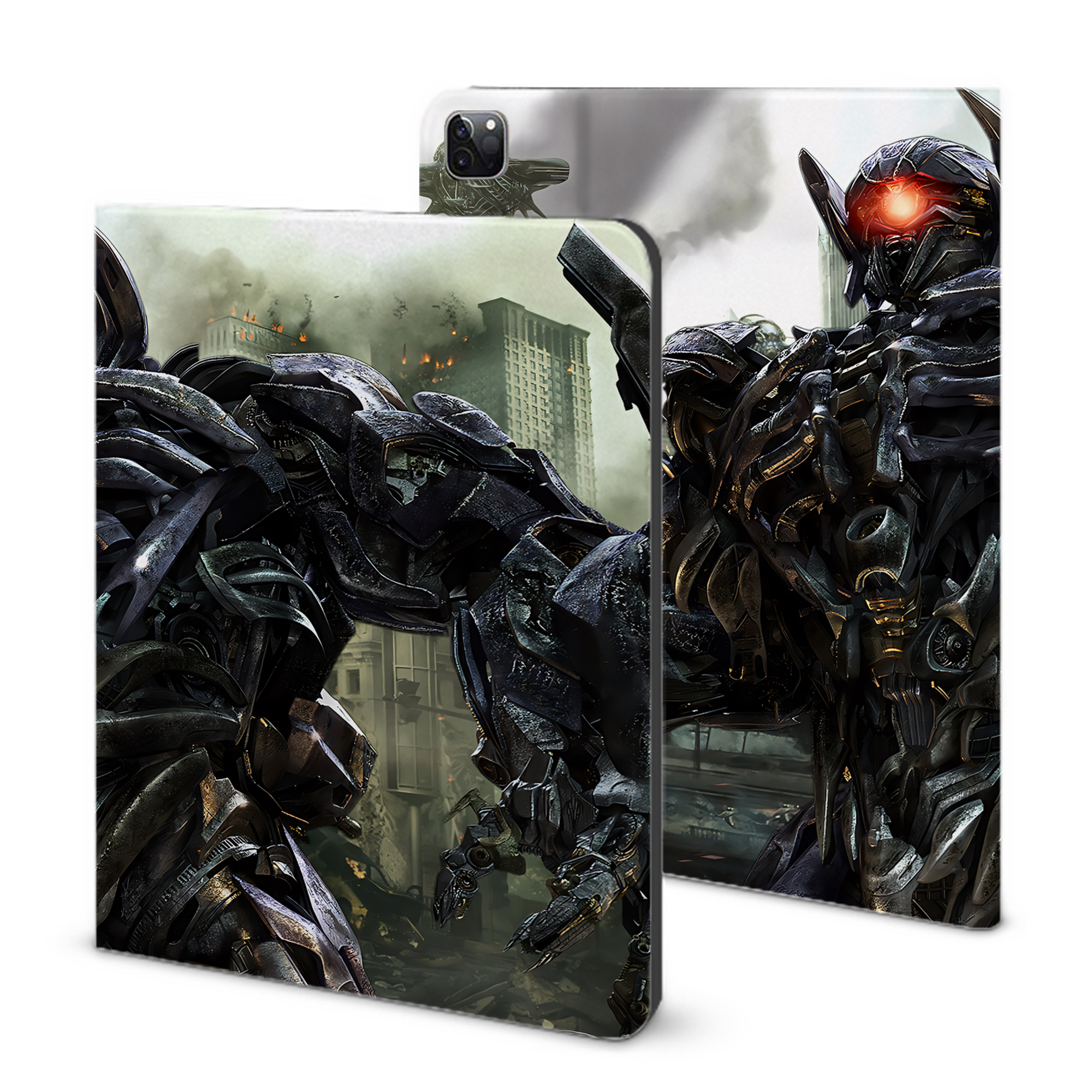 （画像用） Transformers トランスフォーマー IPad ケース ブック型 PUレザー TPU 耐衝撃 軽量 薄型 ペン収納なし 全面保護 IPad 各モデル対応